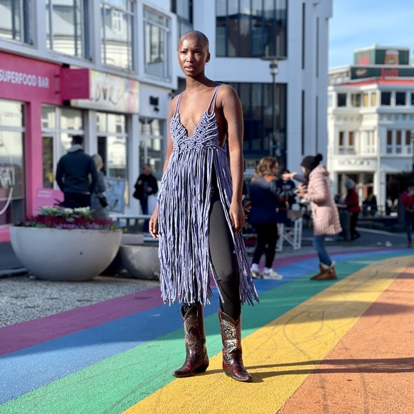 Handmade Macramé Rope Dress - Picture 5 of 16